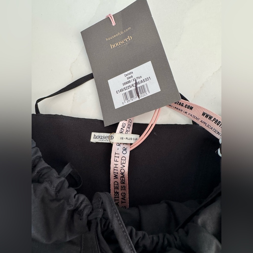 House of CB Carlotta Black Corset Mini Dress Sz XS (Plus Cup D-E) NWT - Picture 8 of 11